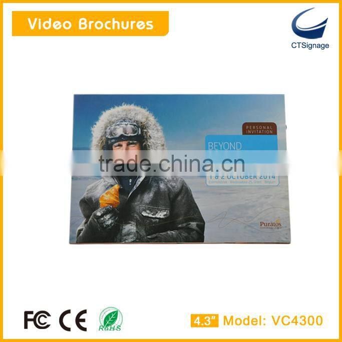 10.1''lcd video brochre card,business card for promotion