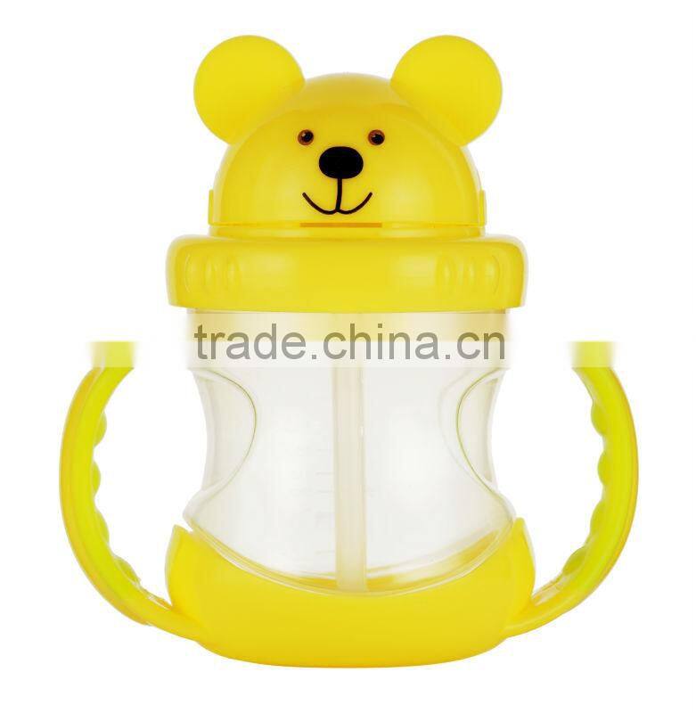 Wholesale sippy cup BPA free plastic baby training cup for learning drinking