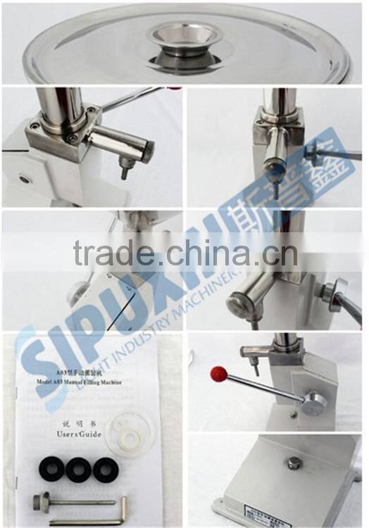 Sipuxin industry wholesale high quality paste manual bottle filling machine