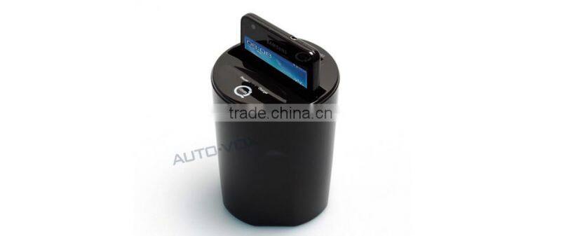 QI compatible cup holder car wireless charger certificated