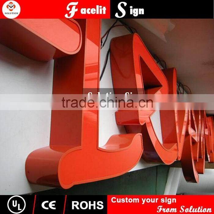 high quality advertising plastic 3D sign board