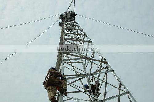 Self supporting galvanized guard steel towers