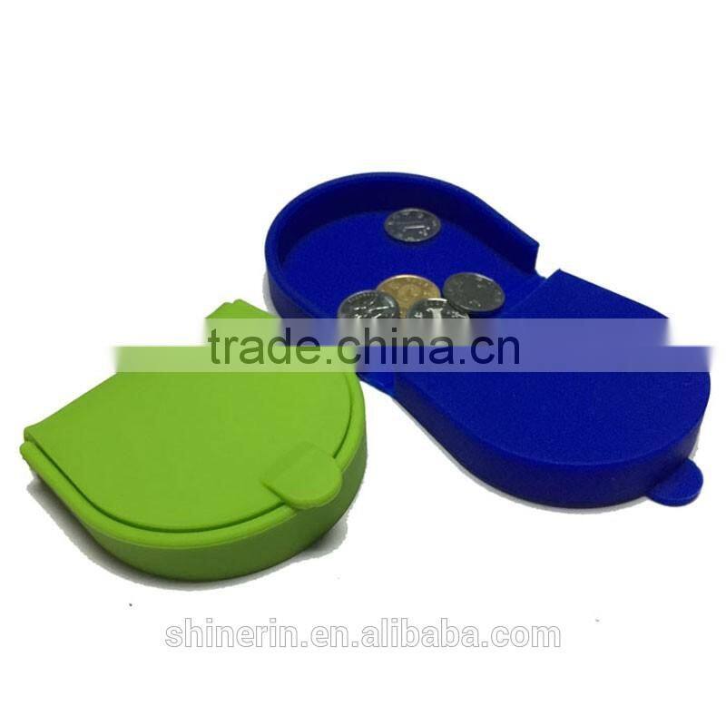 DURABLE NEW SILICONE RUBBER SQUEEZE COIN HOLDER KEY MONEY CHANGE PURSE