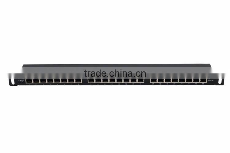 24 port cat5e patch panel, FTP rack mount patch panel, patch panel network