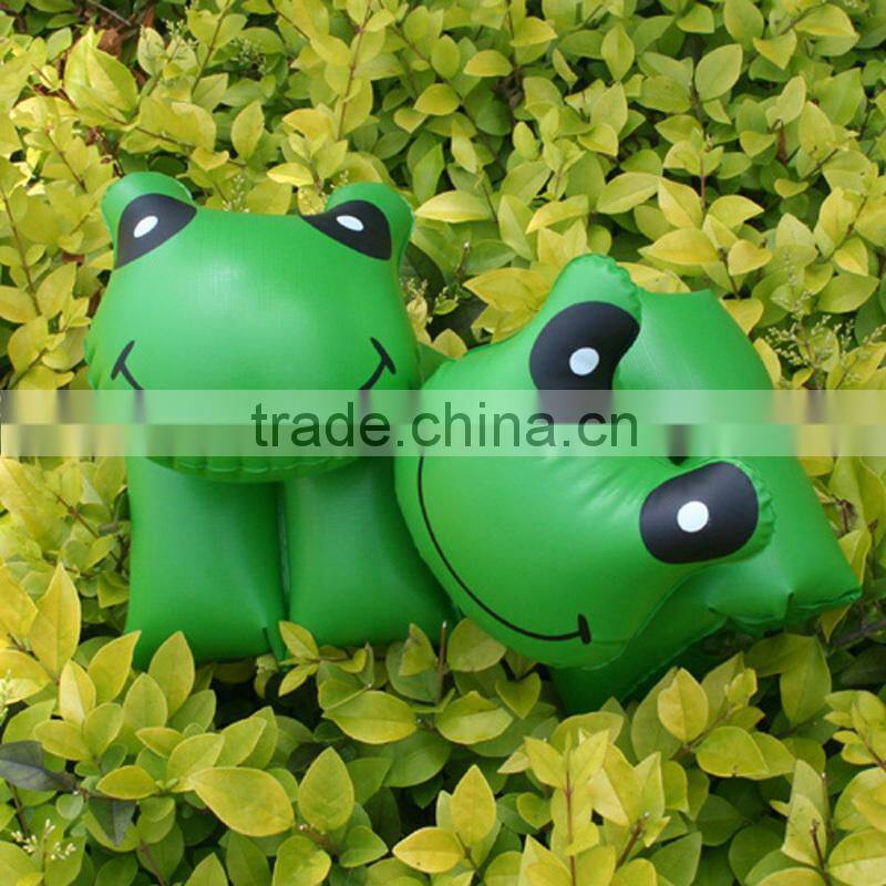 lovely promotional inflatable frog arm floats for kids inflatable arm rings for swimmers