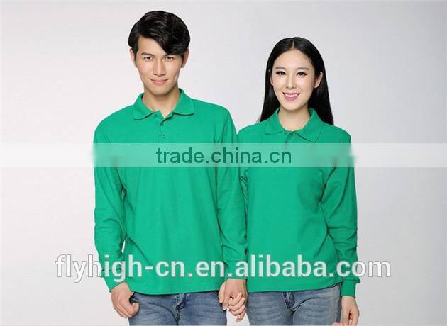 New Style Casual Long Sleeve unisex Polo T Shirt