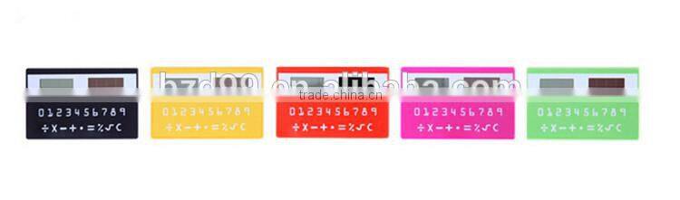 Promotional Gift Solar Power and Card Shape Mini Scientific Calculator / Electronic Gift Logo Custom Printed OEM Manufacturer