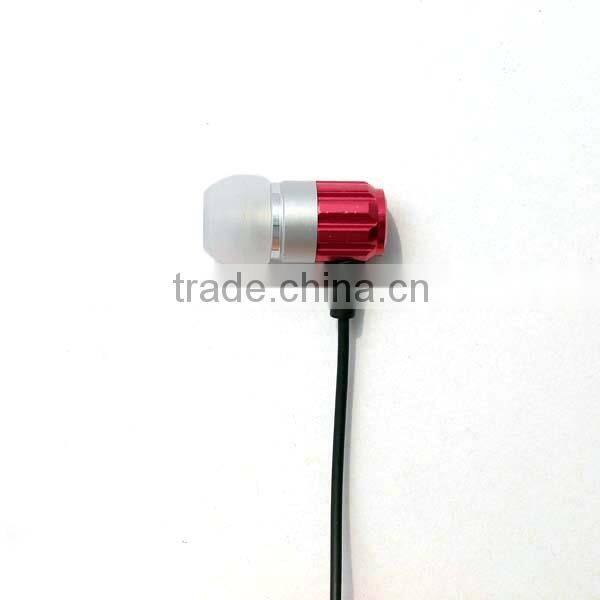 2015 Hot China Products Metal Earphone Unique Design In-ear Earphone Silicone Earmuffs Earphone Deep Bass