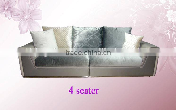 High end 2+4 modern fabric living room sofa set designs and prices