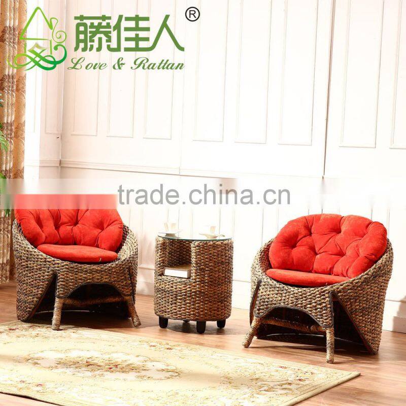 Modern Interior Wicker Handicraft Hand Woven Living Room Sofa Couch Set Natural Rattan Indoor Furniture