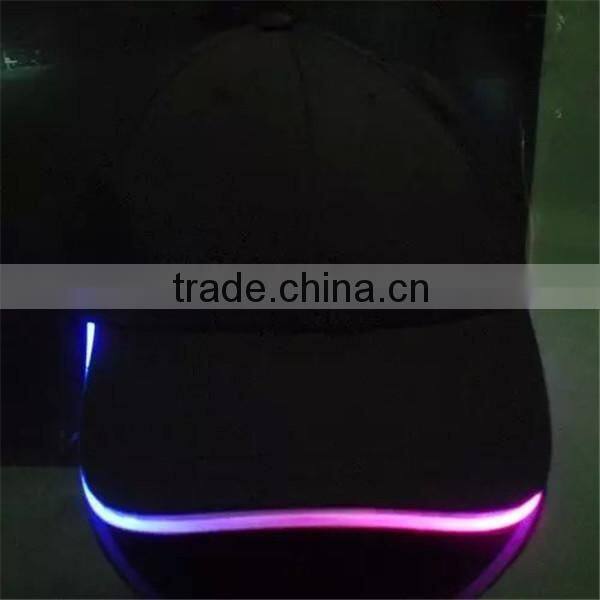 Baseball Customized Logo led light cap wholesale light caps