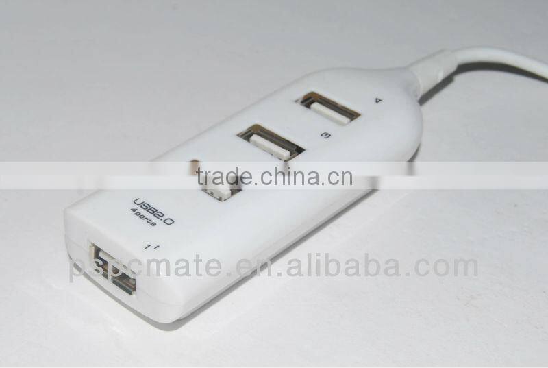 High Speed 4 Port USB 2.0 HUB Splitter Expansion PC Laptop Adapter