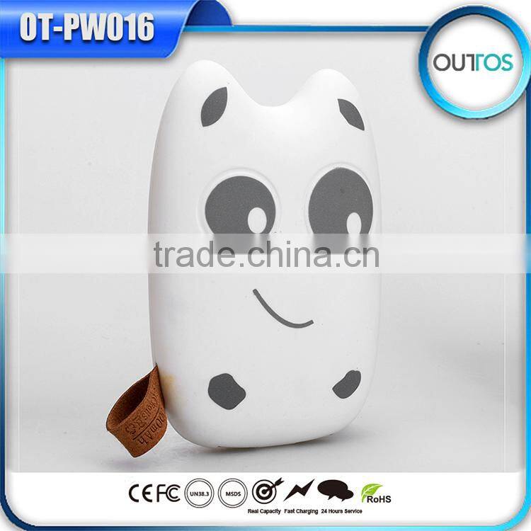Hot corporate gifts smart power bank 8400mah cartoon phone charger