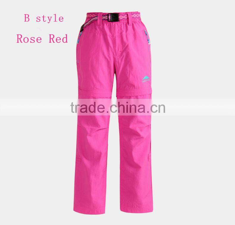 2015 New Style Comfortable Fashion Outwear Sports children quick-drying pants