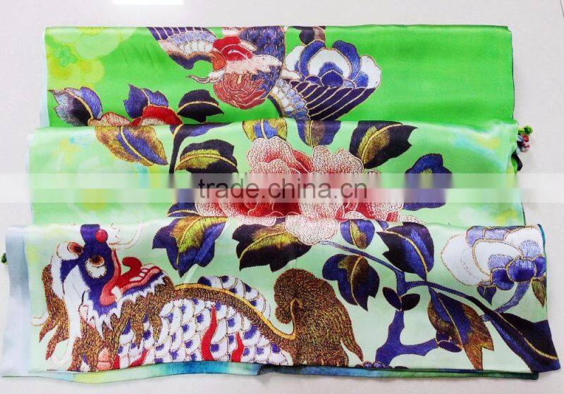 Factory Direct Custom Digital Printed Silk Scarf