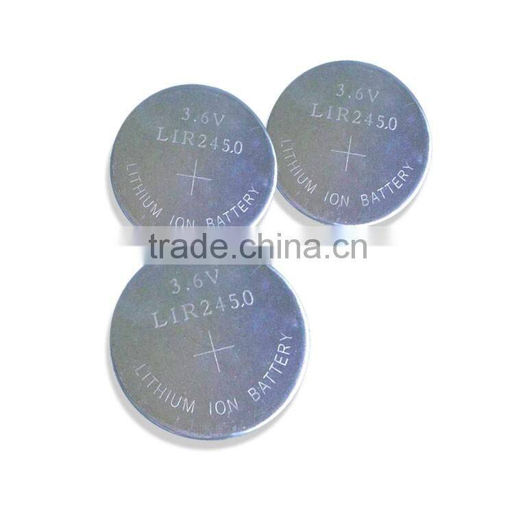 Newest !!! 2016 Rechargeable Batteries Battery Lithium ion 3.6v LIR2450