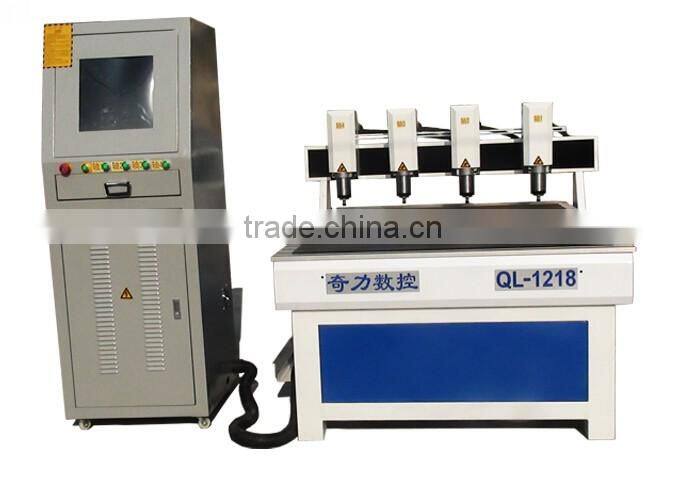 QL-1218 High quality price good independent multi spindle aluminium profile cnc machine for sale