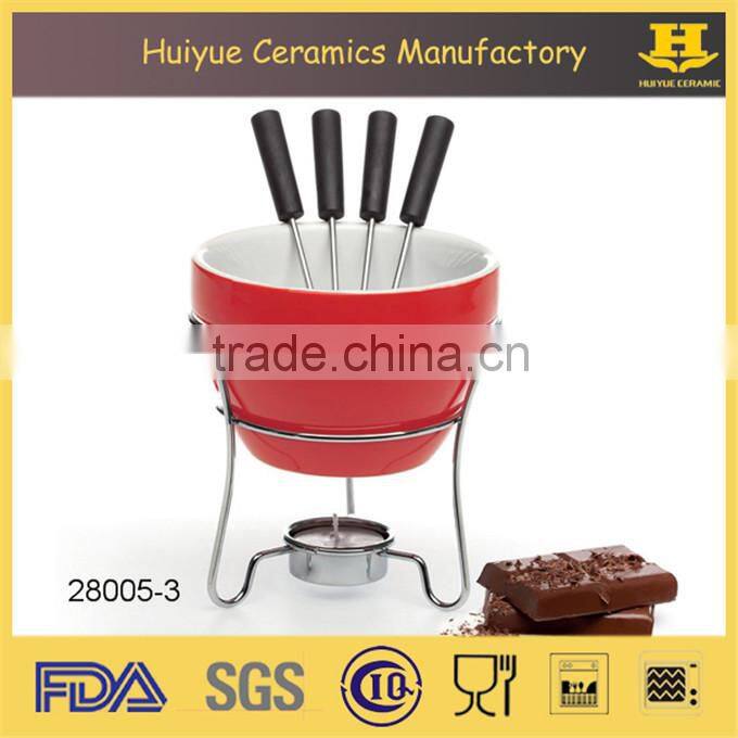 ceramic hot pot, chocolate hot pot