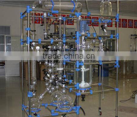 Hot Sale! Lab 10L/150L Three-Layer Glass Reactor for Chemical Use