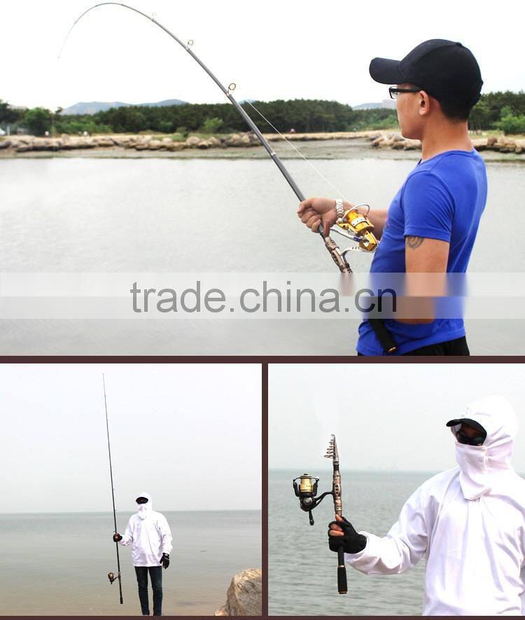 Spin Spinning Rod and Reel Combos Carbon Telescopic Fishing Rod with Reel Combo Sea Saltwater Freshwater Kit Fishing Rod Kit