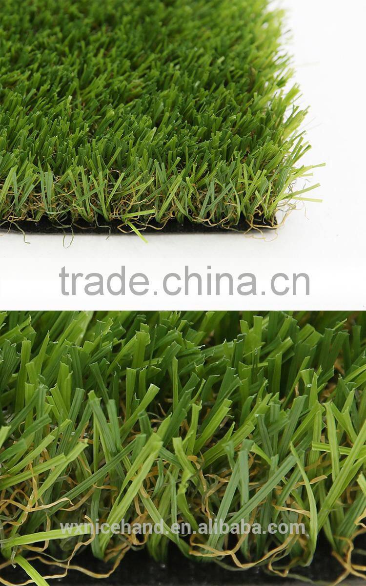 hot sale playground artificial grass with W-shape fiber