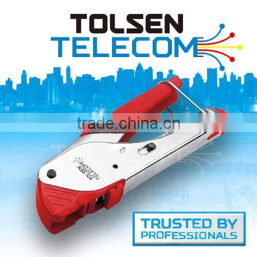 ratchet crimper / compression crimper / F connector / cable cutter / coax cable radial stripper / coax cable tools