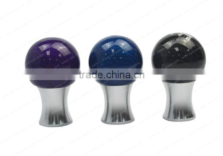 Colorful ball carbon fiber gear shift knobs