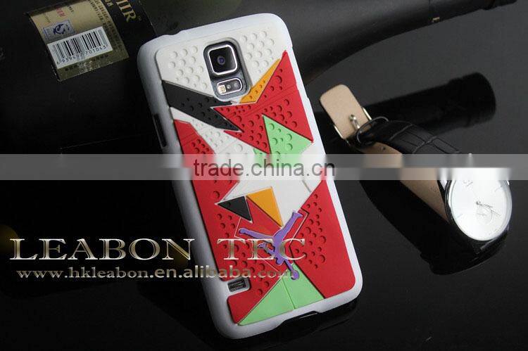 2014 new arrival case for samsung galaxy s5 cover, pc+silicone material mobile phone case