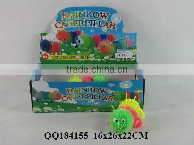 Carpenterworm toy, funny feather ball, toy for kids