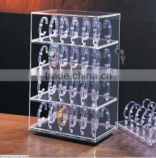 Security Environmental Protection Wrist Watch Acrylic Display