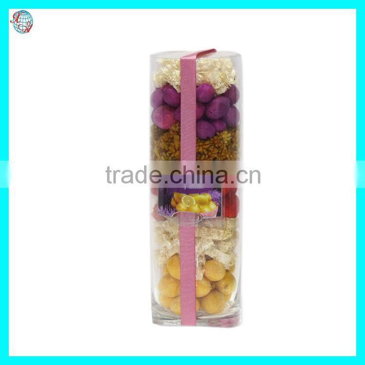 Potpourri Sola Rose Flower In Glass Vase