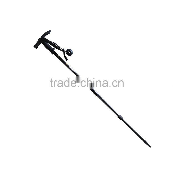 3 Sections Cheap Aluminum Telescopic Elderly Nordic Walking Stick