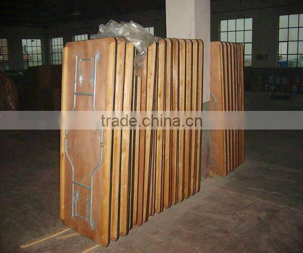 wood foldable long conference table