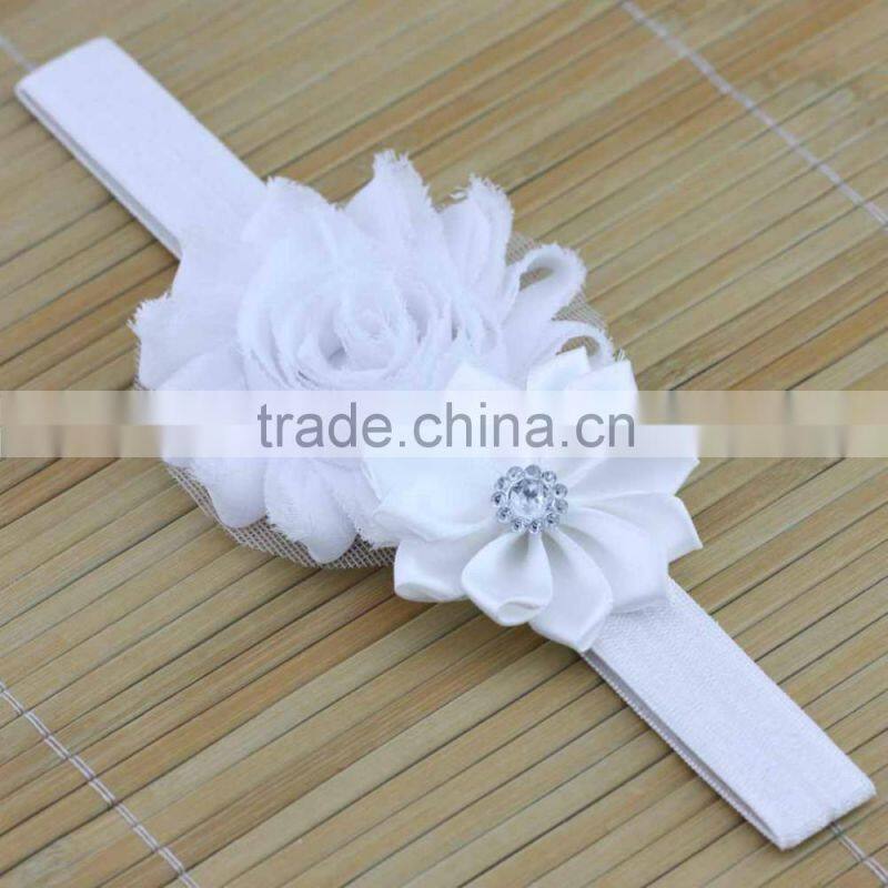 Newborn Baby Girls Flower Headband Soft Elastic Band Headwear Hair Accessories