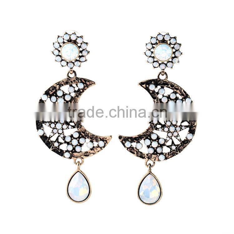 sun and moon earring, moon and star earrings, ladies earrings designs pictures