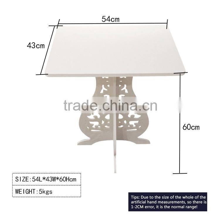 wholesale price furniture of white hollow out small tea table