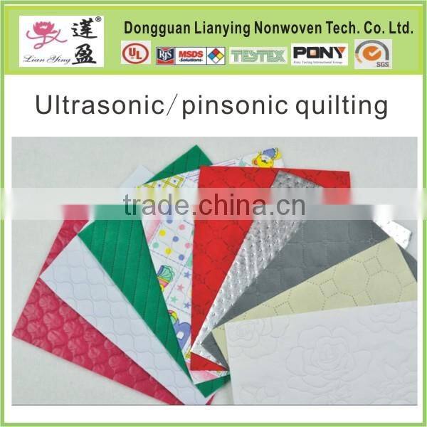 100% polyester ultrasonic quilting linen fabric for sofa