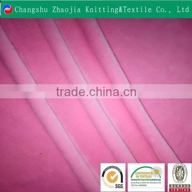 Suzhou textile wholesale 100% polyester softtextile baby blanket fabric super soft velboa fabric