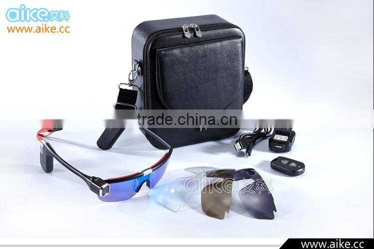 2016 New smart glasses portable camcorder hd action camera Full HD Wifi control 1080P 16 million Sport Sunglasses Camera