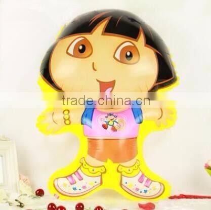 2016 Sale Party Supplies Single Foil Balloons Dora Balloons Cartoon Foil Helium