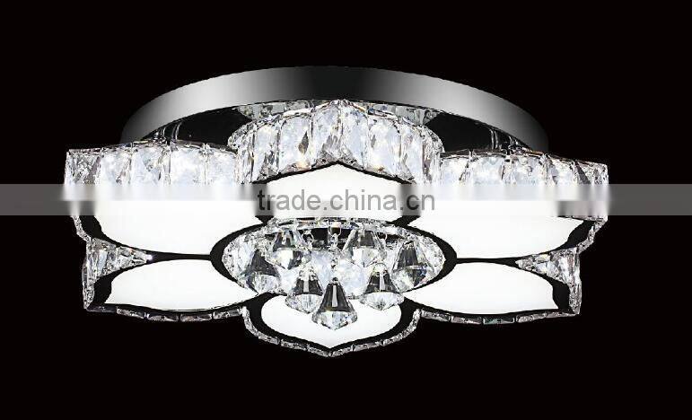 Square 9 head drop light pendant light crystal chandelier& pendant lighting crystal lamps