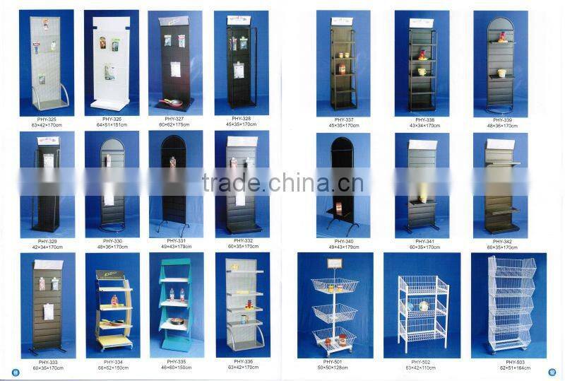 metal counter spinning pegboard rack with SGS certificate