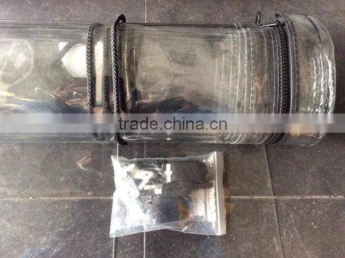Clear PVC fabric roller up outdoor blinds