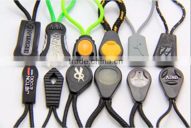 New Silicone PVC Zipper Puller design for Kid wear