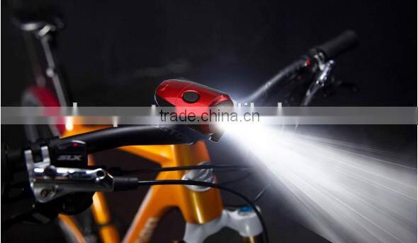 Powered By 3*AAA Battery 4 Brightness Level Rotatable 1SMD+6 LED Bicycle Light