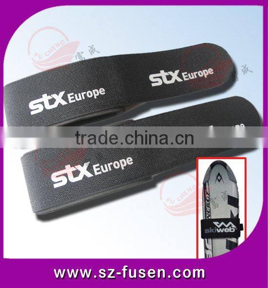 magic tape ski strap with logo "Snicker"