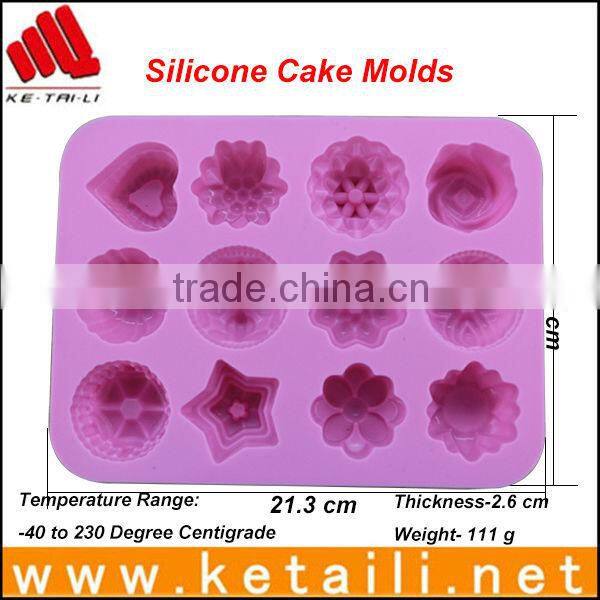 3D Silicone Chcolate and Cake Decorating Molds