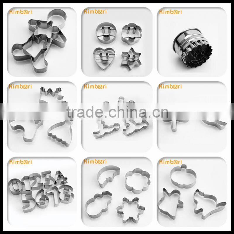 LFGB/FDA Food Grade New Design Stainless Steel Heart Shape Silicone Cookie Cutter