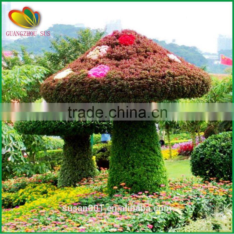 Customized artificial topiary plastic sculpture garden decor arificial plants topiary