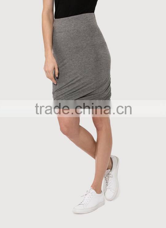 Customize latest fashion women clothes pleated wrap sexy mini skirt